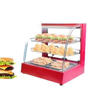 Thương mại thiết bị nhà bếp 3 Lớp Nóng lên Showcase thực phẩm nóng lên tủ bánh ấm hơn thực phẩm ấm hơn hiển thị truy cập nhà máy bán - Product Image 3