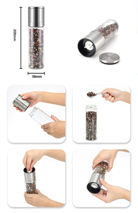 Xách Tay Của Nhãn Hiệu Gia Vị Máy Xay Thiết Lập Và Thảo Mộc Nhà Máy Thép Không Gỉ Gốm Burr Xi Lanh Muối Và Hạt Tiêu <span class=keywords><strong>Mill</strong></span> Máy Xay Để Bán - Product Image 5