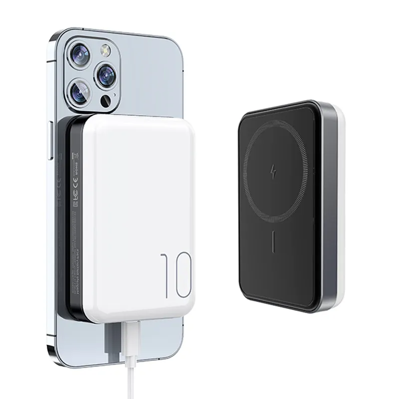Produits innovants 2024 Mini portable 10000 Mah Mobile Magnetic Powerbank Banque d'alimentation à aimant sans fil