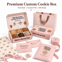 Boîte cadeau personnalisée en carton ondulé pour brownies, pour boulangeries et marques de desserts, emballage pour biscuits avec séparateur à 6 compartiments