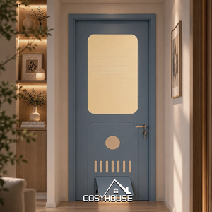 <span class=keywords><strong>Porta</strong></span> Interna Moderna Pet-Friendly con Pannello di Accesso Integrato per Cani e Gatti, Design Personalizzato per Case Residenziali di Lusso - Product Image 1