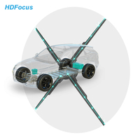 Ventilateur holographique 3D 65 cm, projecteur holographique 5000 nits, affichage publicitaire LED haute luminosité 3840x1024 pour vitrine de magasin ou centre commercial