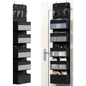 Wardrobe <b>Storage</b> <b>Rack</b> with Multi-Tier, Multi-Pocket, High-Capacity <b>Storage</b> Bags, Removable Hanging Fabric Bags - Product Image 1