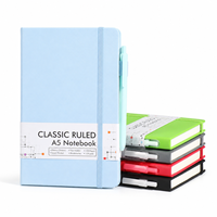 Cuaderno de Cuero PU Personalizado en Oferta, con Portaplumas, Hecho a Mano, Tamaño A5, Agenda Personalizada