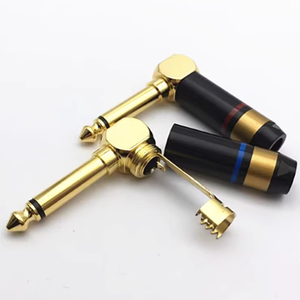 Bxon Gold Plated 6,35mm Mono <span class=keywords><strong>Plug</strong></span> 1/4 "TS Micrófono Conector de audio - Product Image 4
