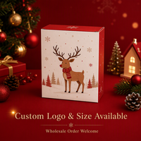 Coffret cadeau de Noël chaleureux pour la famille, sac en papier pour les fêtes de Noël, emballage cadeau