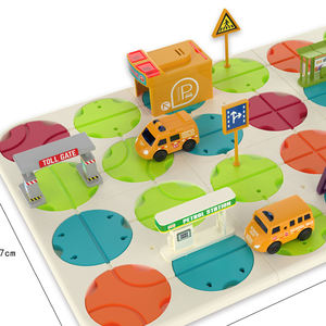 Nuevo Juguete Creativo Interactivo para Niños con Luz y Música <span class=keywords><strong>El</strong></span>éctrica, Laberinto de Pistas DIY, Autobús Escolar de Plástico, 58 Piezas, Edades 3+ - Product Image 5