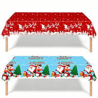 Weihnachtstischdecke mit Schneeflocken-Muster, Festliche Tischdecke, Weihnachtstisch-Dekorationen, Winter-Feiertagsdekoration