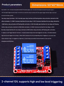 Module relais 1, 2, 4, 8 canaux 5V 9V 12V 24V, isolé optiquement, déclenchement niveau haut/bas, carte rouge/bleue pour <span class=keywords><strong>Arduino</strong></span> <span class=keywords><strong>PLC</strong></span> Maison Intelligente - Product Image 5