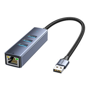 SAMZHE Adaptateur Réseau USB 3.0 en Alliage d'Aluminium vers Port Gigabit <span class=keywords><strong>Ethernet</strong></span>, Hub d'Extension, Câble de Conversion <span class=keywords><strong>Ethernet</strong></span> - Product Image 1