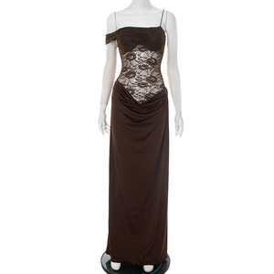 <span class=keywords><strong>Abito</strong></span> <span class=keywords><strong>Lungo</strong></span> da Donna alla Moda, Senza Spalline, Schiena Scoperta, Vestito da Club, <span class=keywords><strong>Monospalla</strong></span> in Pizzo Trasparente, Sexy <span class=keywords><strong>Abito</strong></span> Maxi - Product Image 6