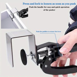 Pinces de serrage pour panneaux de tiroirs, fixation pour l'installation de meubles et armoires, avec ajustement et mors détachables - Product Image 5