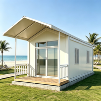 Maison mobile touristique contemporaine de 40 pieds, maison modulaire préfabriquée, hôtel portable, mini-maison conteneur, appartement scolaire avec toit
