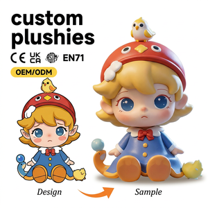 Jouets en boîte mystère de style anime personnalisés OEM ODM, figurines de dessins animés en vinyle PVC souple à grosse tête, série créative de collection - Product Image 3