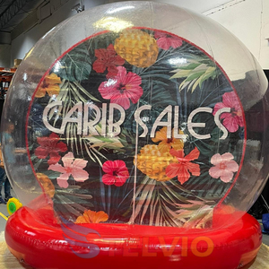 터널 거대한 풍선 투명 스노우 글로브 배경과 크리스마스 풍선 인간 크기 스노우 글로브 사진 부스 - Product Image 6