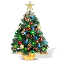 Hochwertiger Mini-Tisch-Weihnachtsbaum mit LED-Beleuchtung, Fernbedienung und Batteriebetrieb |   Schnee Personalisiert