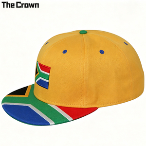 Custom Logo 6 Panel Flag Patch Flat Brim <b>Cap</b> Wholesale Bulk Custom Country <b>Hat</b> Woven Patch Manufacturer - Product Image 3