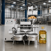Presse à huile combinée intégrée 6YL-125 pour graines de tournesol, soja et arachides, rendement stable