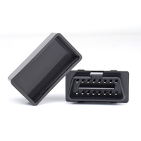 Herramienta de diagnóstico de fallos automotriz, elevador de ventanas con carcasa de aislamiento de carcasa baja, OBD II, color negro
