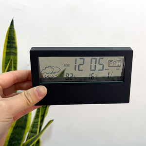 Termómetro LCD al por Mayor, Termohigrómetro, Reloj Electrónico Multifunción, Medidor de Temperatura y Humedad, Estación Meteorológica para el Hogar - Product Image 3