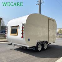 Wecare Fast Mobile Cuisine Vendeur ambulant Snack Café Food Cart Van Ice Cream Food Truck Pizza Food Trailer