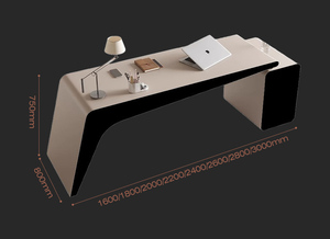 Scrivania da <span class=keywords><strong>Ufficio</strong></span> Semplice, Set Tavolo e Sedia in Legno per CEO, Scrivania per Computer, Arredamento di Lusso per <span class=keywords><strong>Ufficio</strong></span> Domestico dal Design Moderno - Product Image 6