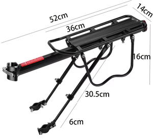 <span class=keywords><strong>Porte</strong></span>-bagages arrière à dégagement rapide pour <span class=keywords><strong>vélo</strong></span> <span class=keywords><strong>de</strong></span> montagne et <span class=keywords><strong>de</strong></span> <span class=keywords><strong>route</strong></span>, <span class=keywords><strong>porte</strong></span>-bagages universel pour <span class=keywords><strong>vélo</strong></span>, grande capacité - Product Image 2