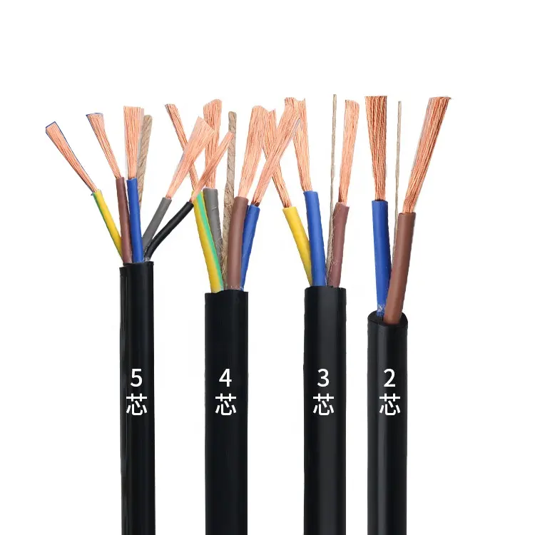 PVC 5 Adern 4mm flexibles Kabel 4mm 5c