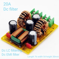 Filtre passe-bas DC LC 4A 10A 20A EMI Éliminer les interférences électromagnétiques DC Commutation PUISSANCE EMC Amplificateur audio de voiture 12V 24V