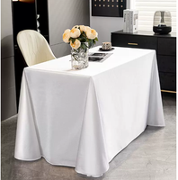 Nappe Rectangulaire en Satin de Luxe Léger et Haut de Gamme pour Table de Gâteaux d'Anniversaire de Restaurant Occidental d'Hôtel