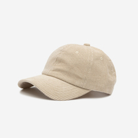 Gorra de Béisbol de Pana Ajustable de Talla Única al por Mayor con Logotipo Personalizado - Estilo Papá