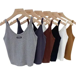 Biểu Tượng Tùy Chỉnh Phụ Nữ Ngắn Tank Top Phụ Nữ Của Phòng Tập Thể Dục Crop Tops Tập Thể Dục Yoga Câu Lạc Bộ Thể Thao Tank Top