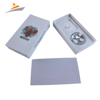 Boîte d'emballage universelle en carton rigide vide, écologique, pour téléphones portables et accessoires, avec impression de logo personnalisée OEM, prix usine
