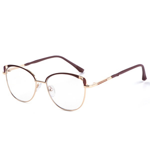 Nouvelles montures de lunettes pour femmes, logo personnalisé, monture optique en métal, <span class=keywords><strong>filtre</strong></span> <span class=keywords><strong>anti</strong></span>-lumière bleue, monture de lunettes photochromiques, lunettes optiques - Product Image 3