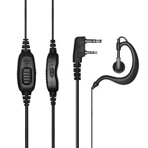 Auricular OEM/ODM VHF/UHF para Walkie Talkie, <span class=keywords><strong>Radio</strong></span> Bidireccional con Micrófono y Gancho en Forma de G, Conector TK - Product Image 2