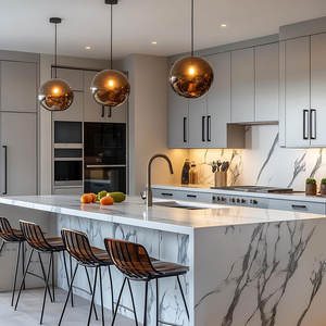 ארונות מטבח יוקרה מודרניים בהתאמה אישית מיובאים מסין - Product Image 4