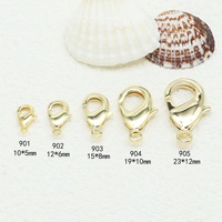 Nouveau 10mm 12mm 15mm 19mm 23mm grand fermoir 14k or 18k cuivre fermoir homard pour collier Bracelet bijoux accessoires