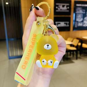 Jelly Bear Doll Sentado Bear Llavero Accesorios Mochila escolar Decoración DIY Pequeño regalo Artesanía de resina - Product Image 6