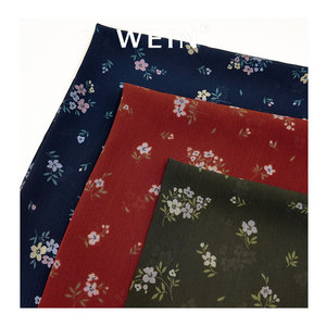 WI-B05 bán buôn thoáng khí mềm Hoa <span class=keywords><strong>Crinkle</strong></span> voan vải in kỹ thuật số thanh lịch ít hoa vải cho phụ nữ ăn mặc Vải - Product Image 5