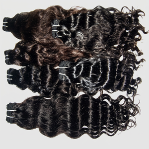 Extensions de cheveux vierges indiens Remy, tressage, style ondulé naturel, prix abordable - Product Image 1