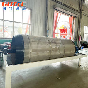 स्टेनलेस स्टील सामग्री घूर्णन ट्रायोमेल कंपन स्क्रीन ड्रम स्क्रीन मशीन - Product Image 2