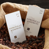 Emballage de barre de chocolat en relief personnalisé de luxe boîte en carton blanche boîtes de carton vides pliantes en chocolat