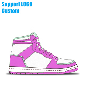 รองเท้าผ้าใบแฟชั่นย้อนยุคชิคาโกรองเท้ากีฬาบาสเก็ตบอลลำลองสำหรับผู้ชายรองเท้าแบรนด์ - Product Image 3