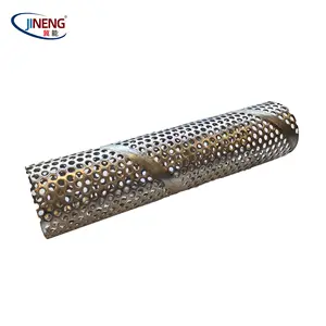 High Quality New Plain Stainless Steel Mesh Filter Tube Perforated Metal Water Filter Pipe with Wire Mesh Screen Cylinder Welded