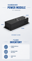 Module amplificateur de plaque de subwoofer métallique professionnel 1000W 4 Ohm pour haut-parleur actif de système PA 15/18 pouces