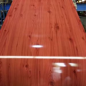 OEM vente en gros de tôle d'acier à grain de bois en bobine/PPGI bois 0.18mm 0.4mm 0.25mm prix de bobine d'acier à grain de bois 3d - Product Image 1
