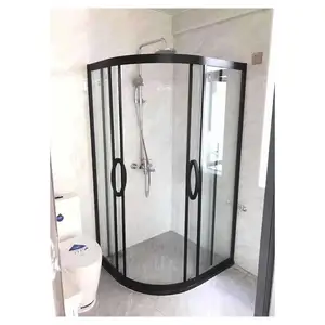 Prima Glass Shower China Factory Simple Screen Glass Partition Bath Room Cabin Bathroom Free Standing Smart Door Glass Shower