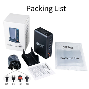 600W 500W 440W 320W USB <strong>C</strong> <strong>Charger</strong> 8-Port PD 140W 100W GaN Fast Charging Station Multi <strong>Desktop</strong> <strong>Charger</strong> for Mobile Phone Laptop - Product Image 6