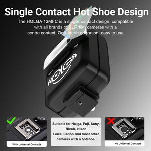 Flash pour appareil photo miniature Holga professionnel, 5 filtres de couleur, matériau ABS, pour appareils photo argentiques à griffe porte-accessoire, appareils photo numériques - Product Image 5