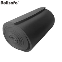 Matériau de construction Bellsafe Feuilles de caoutchouc mousse noir insonorisées à isolation thermique